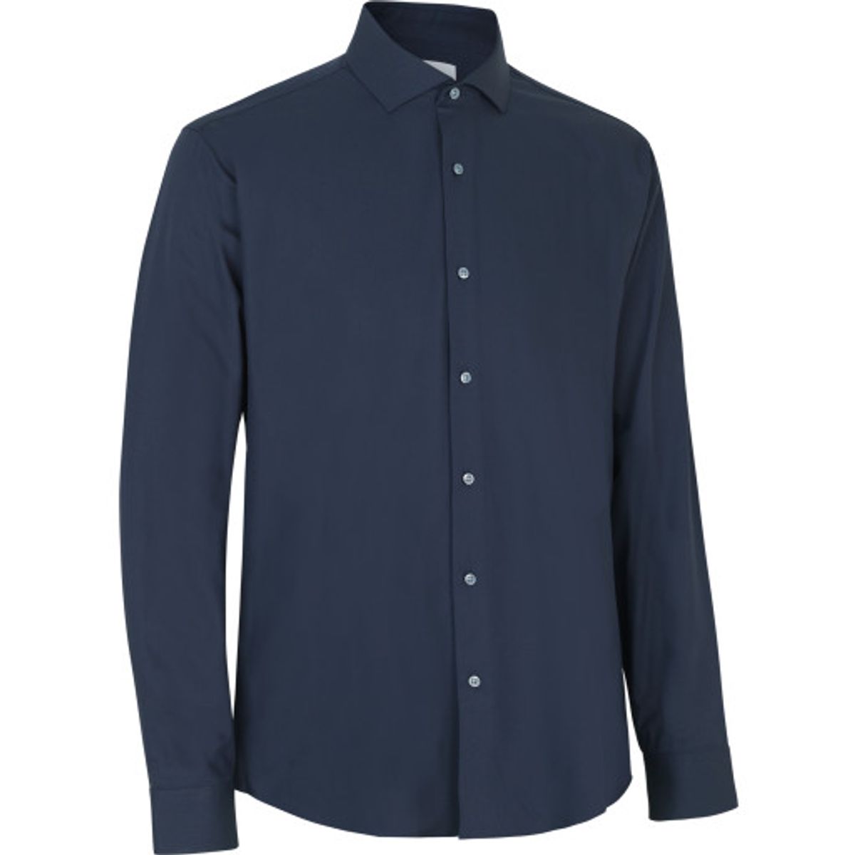 Seven seas hybrid skjorte S50, modern fit, navy, str. m