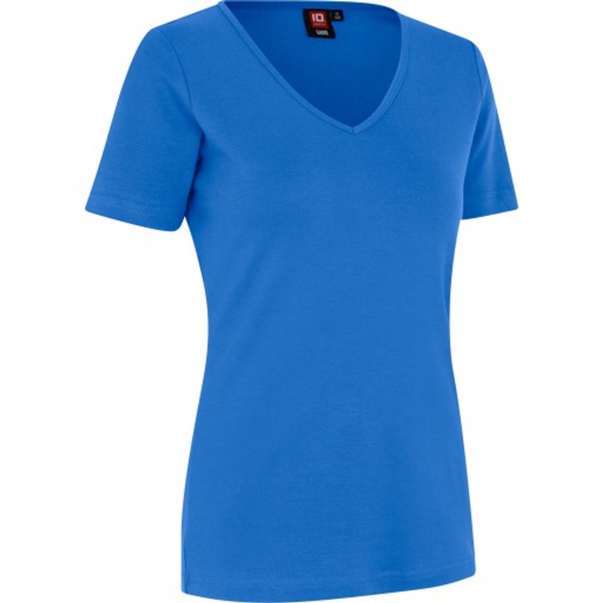 INTERLOCK DAME T-SHIRT V-HALS