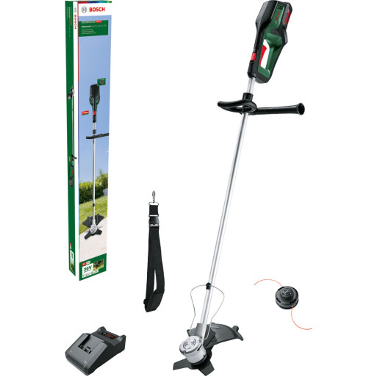 Bosch Adv. Buskrydder 23cm m. 1 x batteri - 36V/2,0Ah