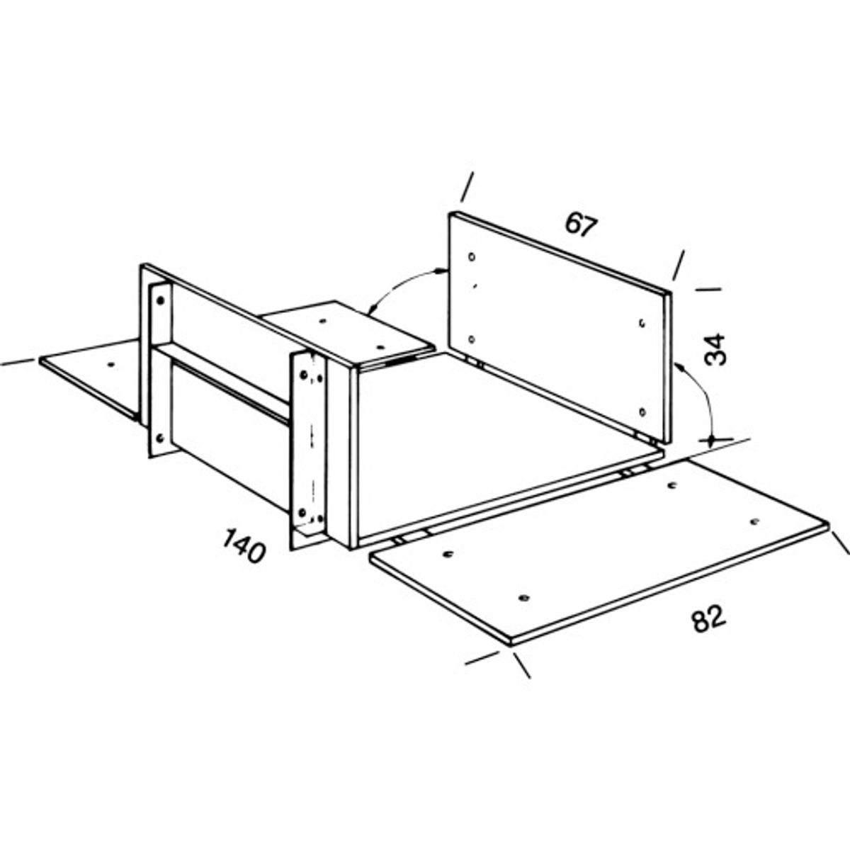 FLEXPLATFORM M/HÆNGSLEDE SIDER