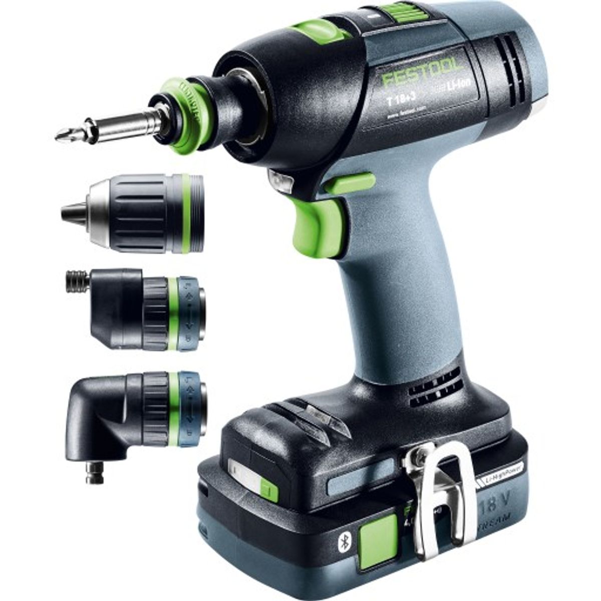 Festool T 18+3 HPC 4,0 I-Set bore-/skruemaskine