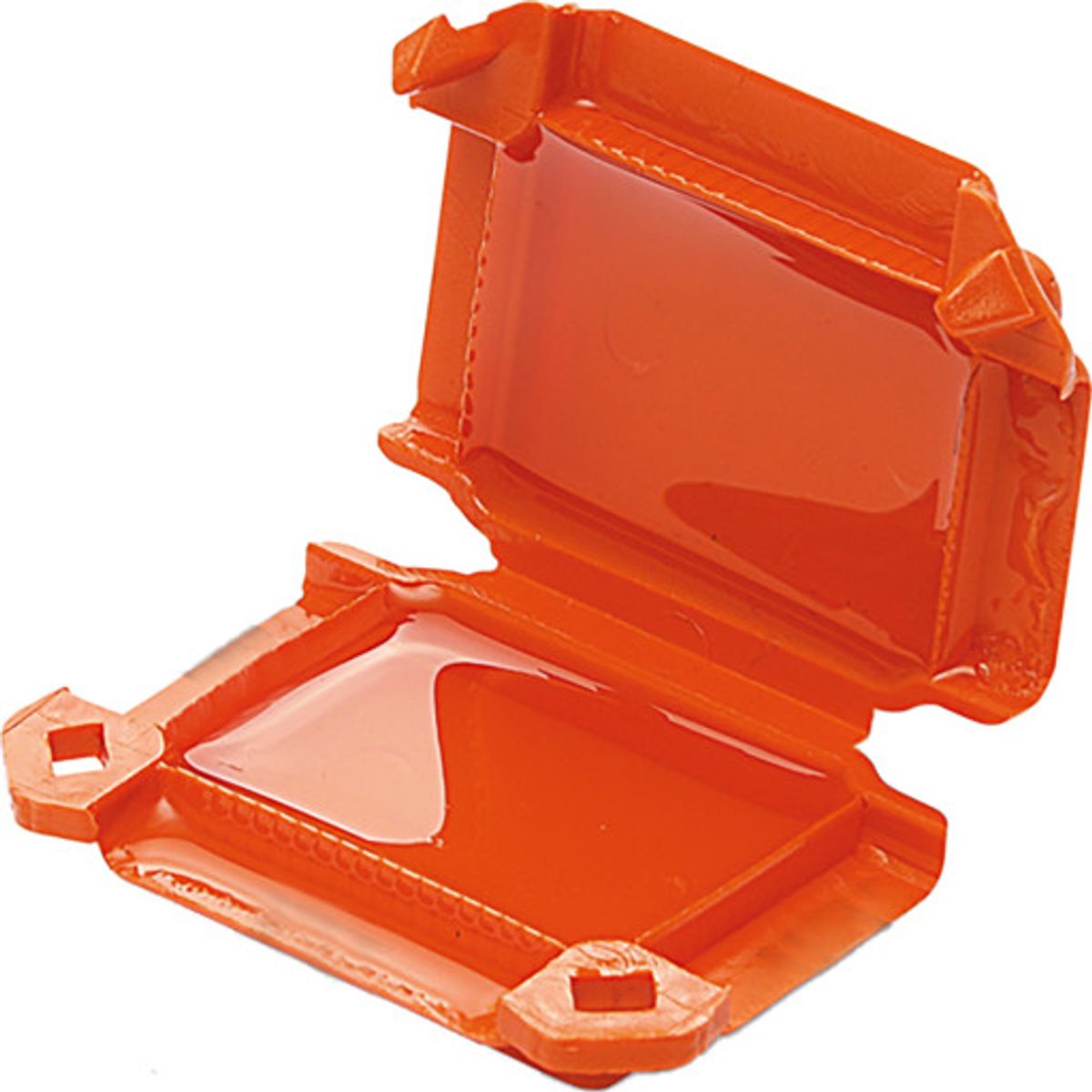 Raytech Happy samledåse med gel 41x29 mm i orange - 4 stk