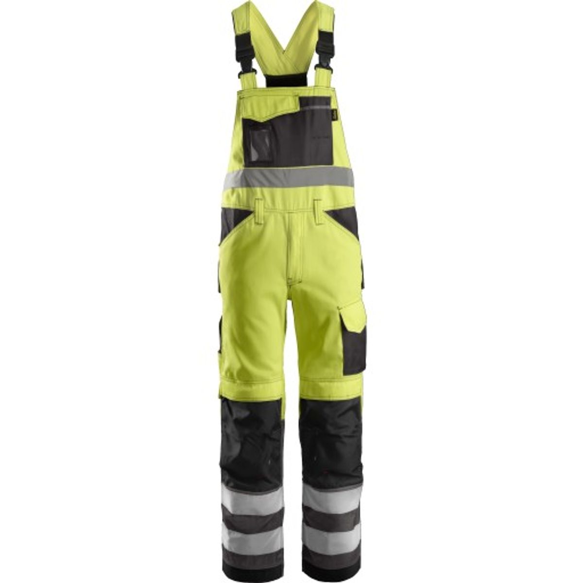 Snickers overall 0113, High-Vis kl2 gul/gråmeleret, str. 92