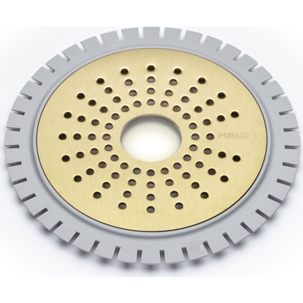 Rist til microcement Sun Ø150 "messing" pvd med udskæring