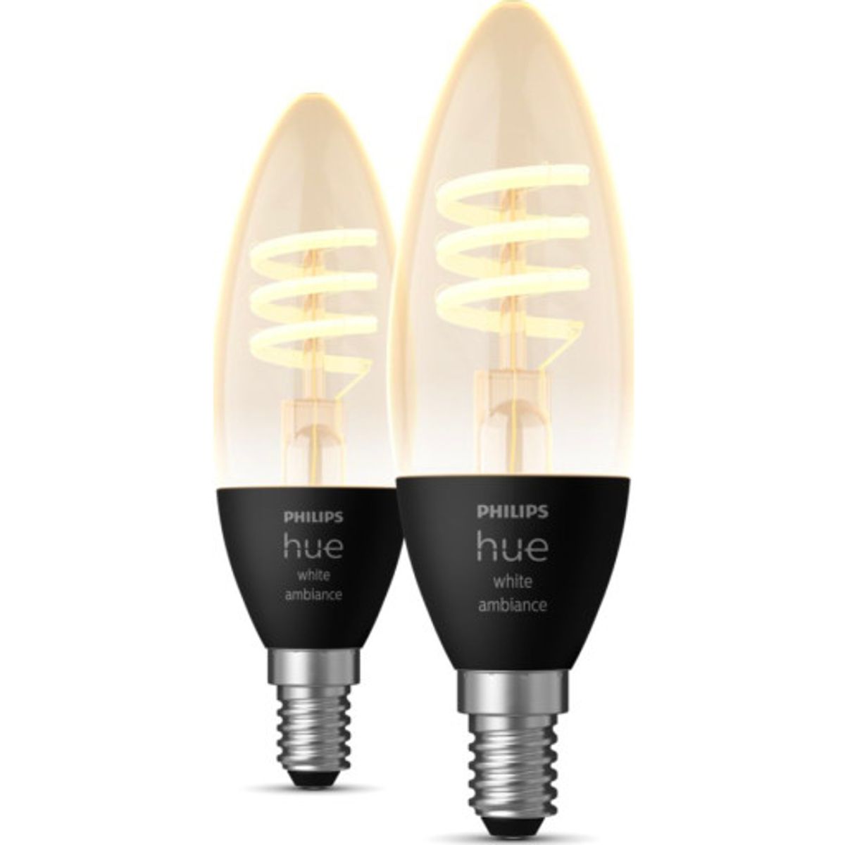 Philips Hue White Ambiance E14 kertepære, 2 pak