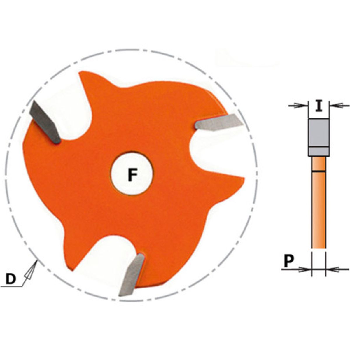 Slidsfræser HM 1,5mm Ø 47,6/8