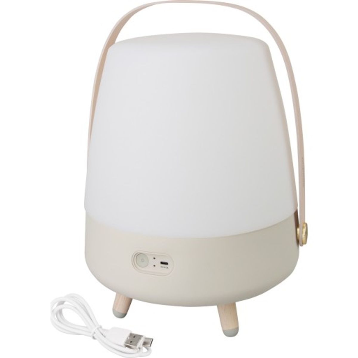 Kooduu Lite Up Play genopladelig lampe med højtaler, beige