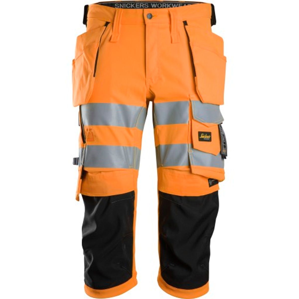 Snickers Piratbuks 6138 hylsterlommer Hi-Vis kl.2 orange/sort 56