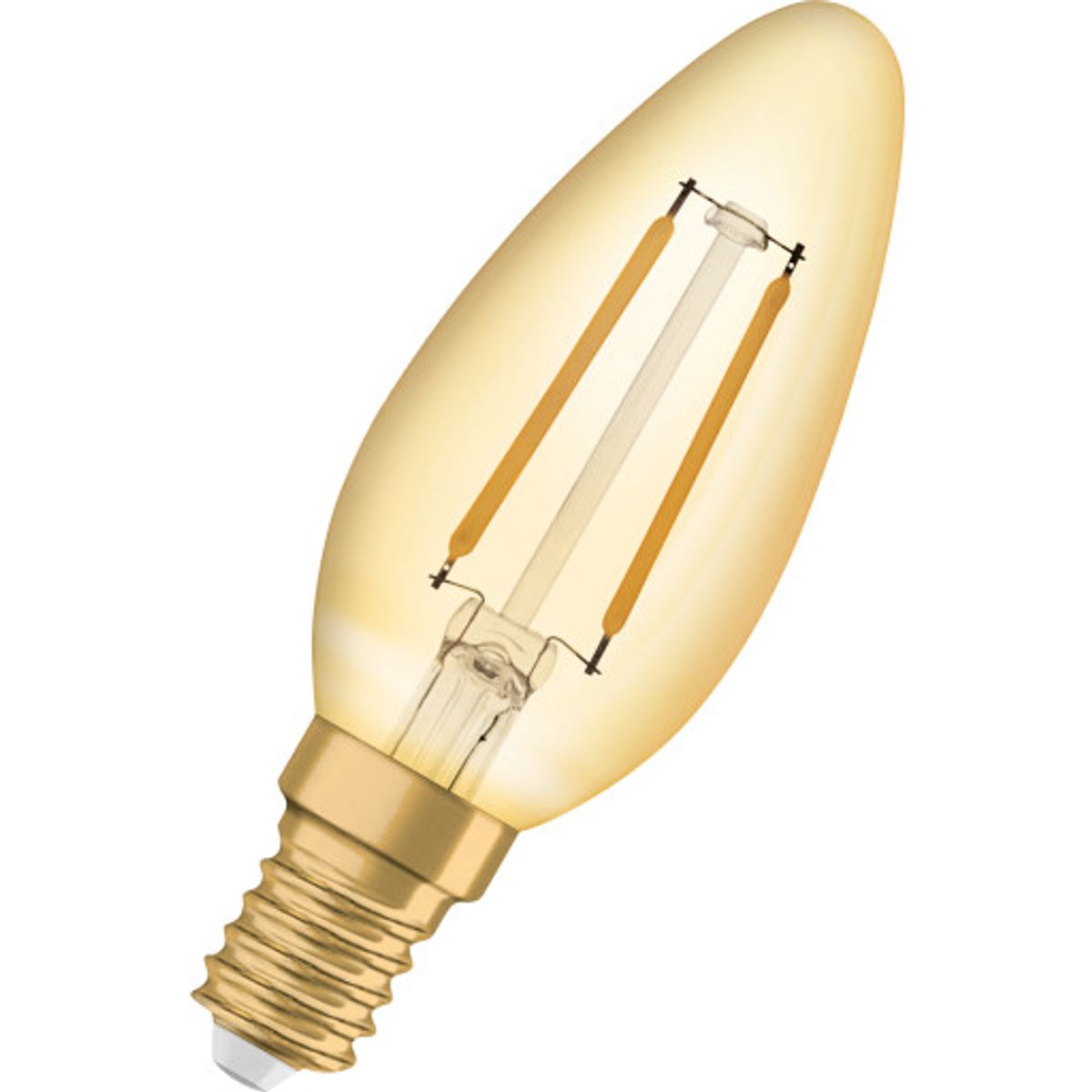 Ledvance 1906 kerte guld fil 120lm 1,5W/824 E14