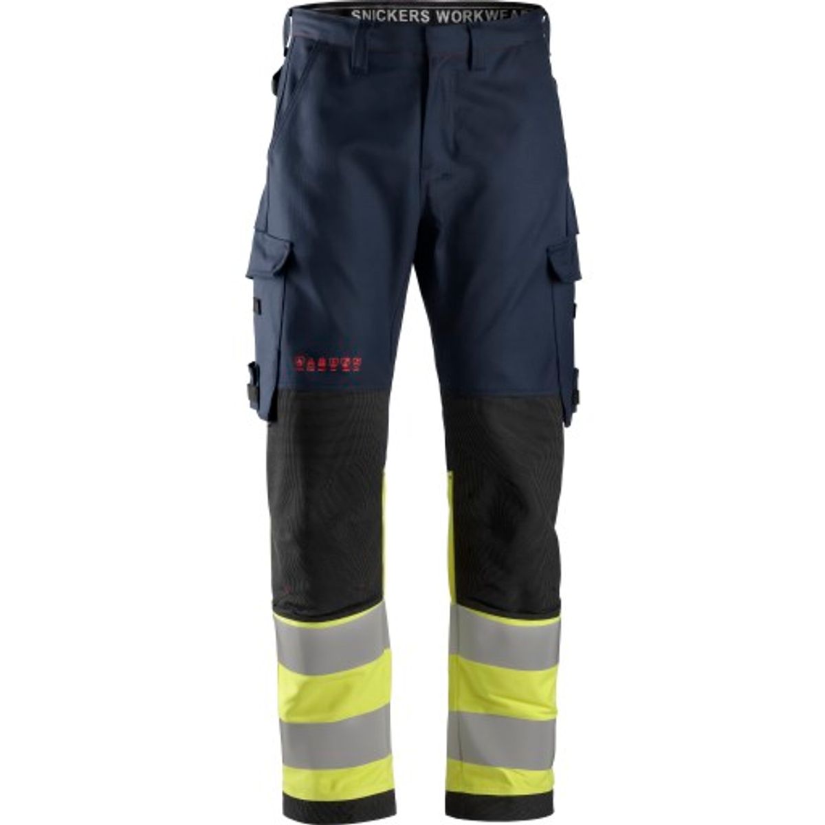 Snickers Protecwork buks 6363, High-Vis kl.1, navy/gul, str. 96