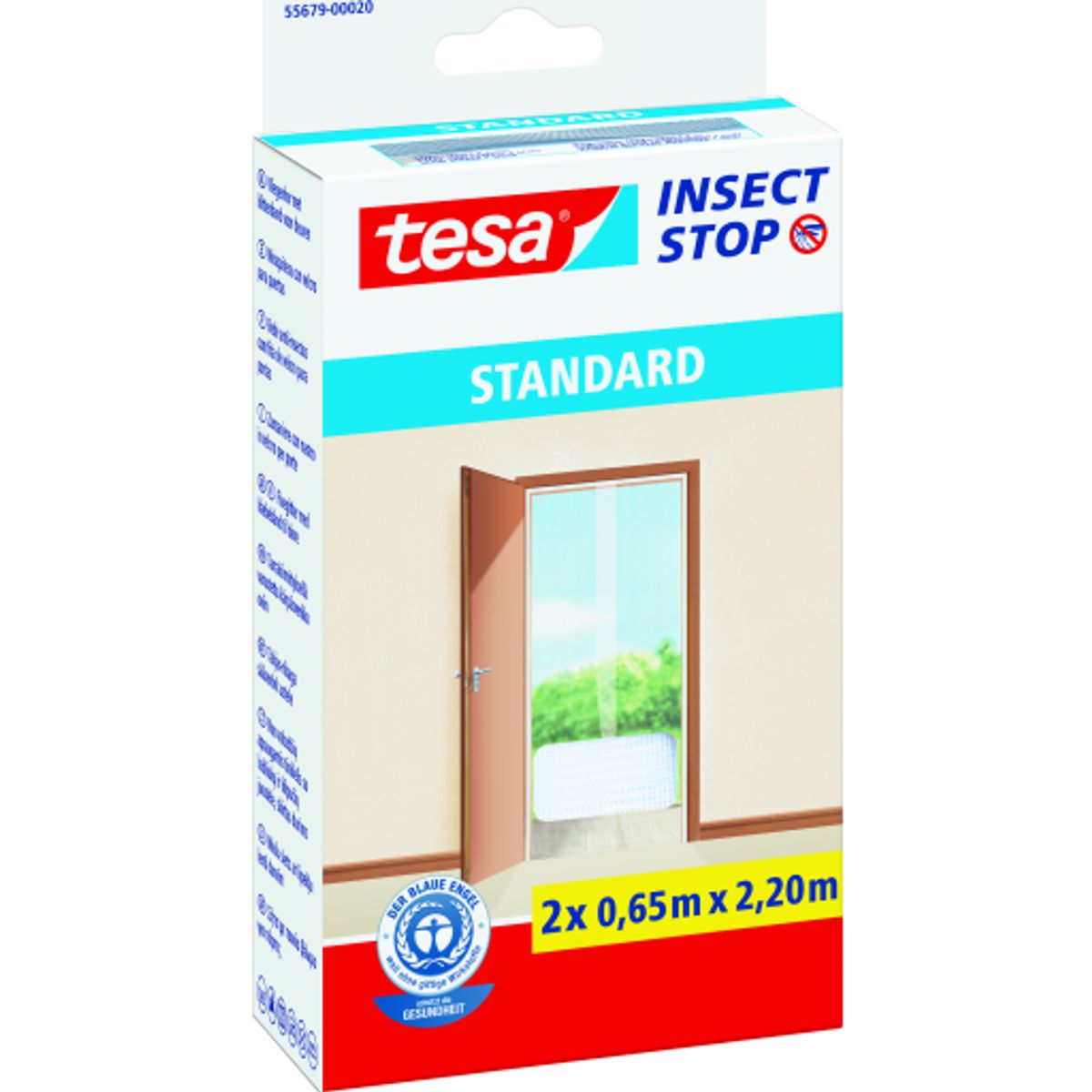 Tesa Insect Stop Standard insektnet, 120x220 cm, hvid