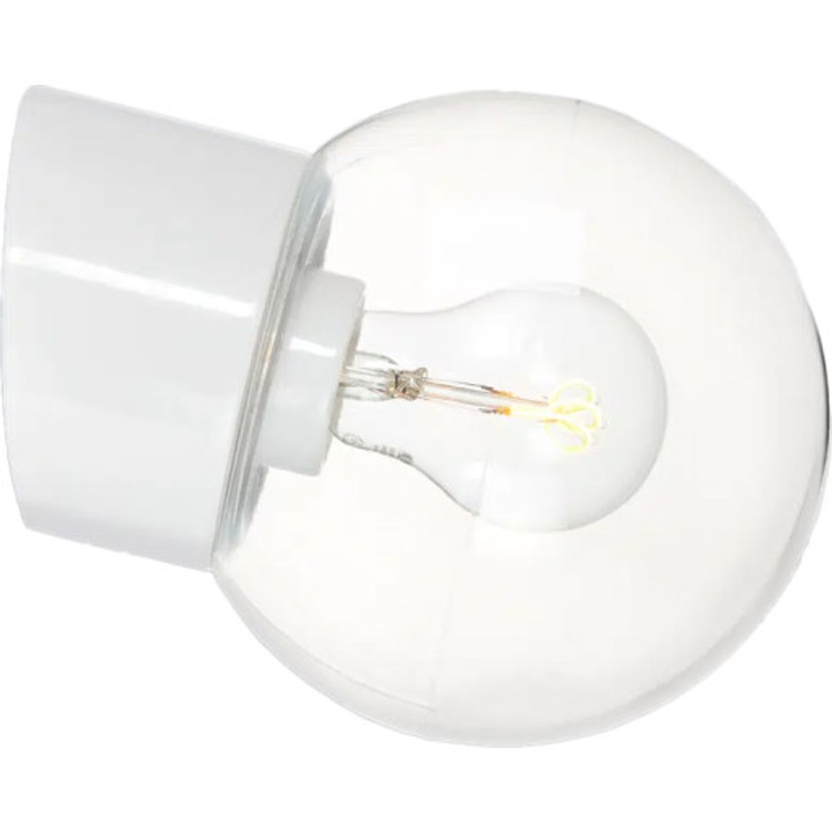 Ifö Electric Classic Globe væglampe, Ø15 cm, hvid