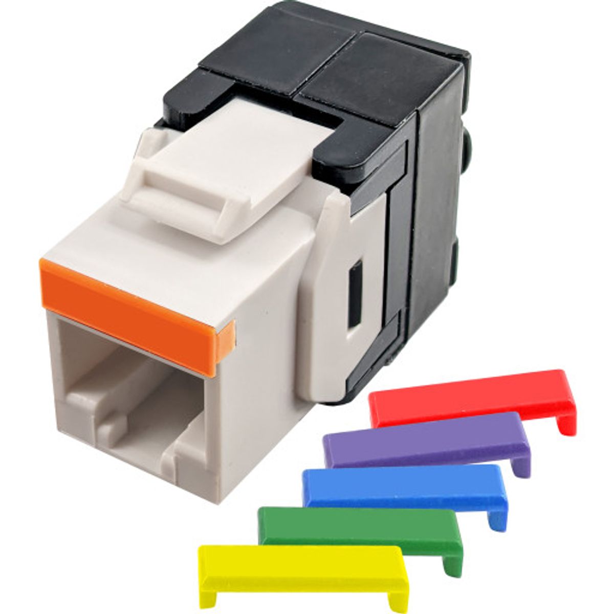 Simply45 RJ45 CAT5E UTP uskærmet keystone hvid