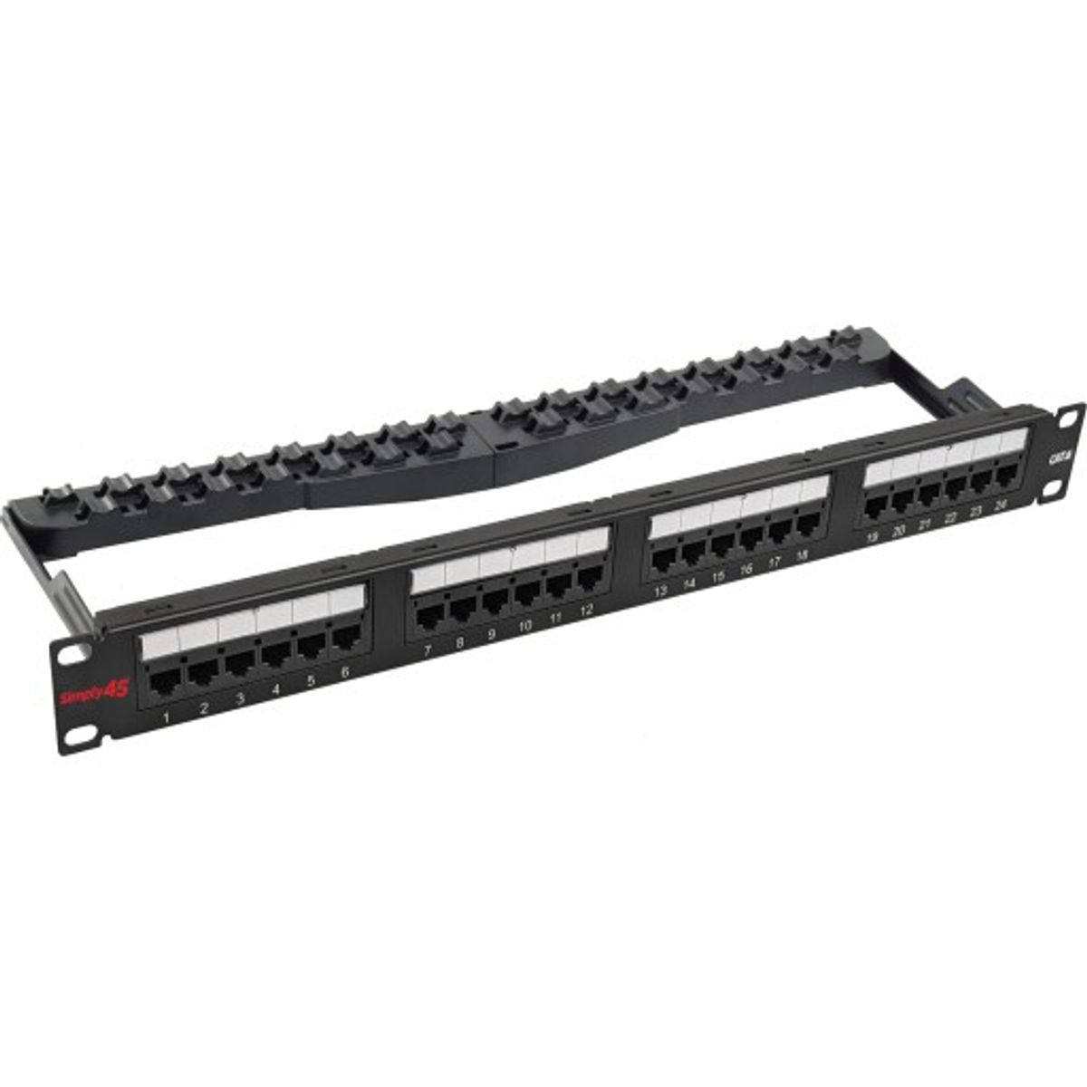 Simply45 Patchpanel Rack 24 Porte CAT6 UTP Loaded