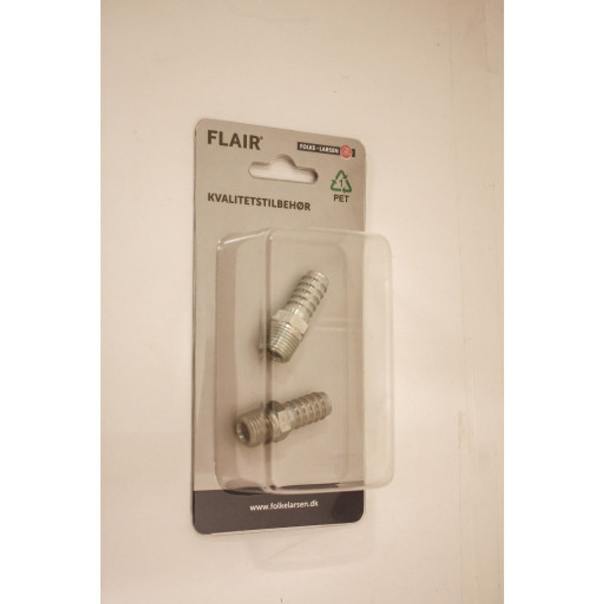 Flair slangestuds 10 mm med 1/4" udvendig gevind