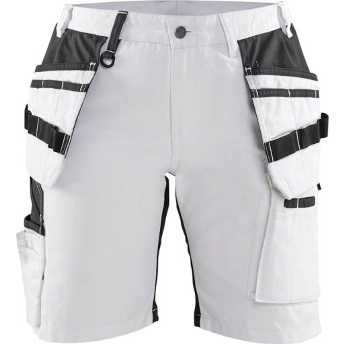 Blåkläder Dame Shorts 71711000, stretch, Hvid/Sort, STR. 46