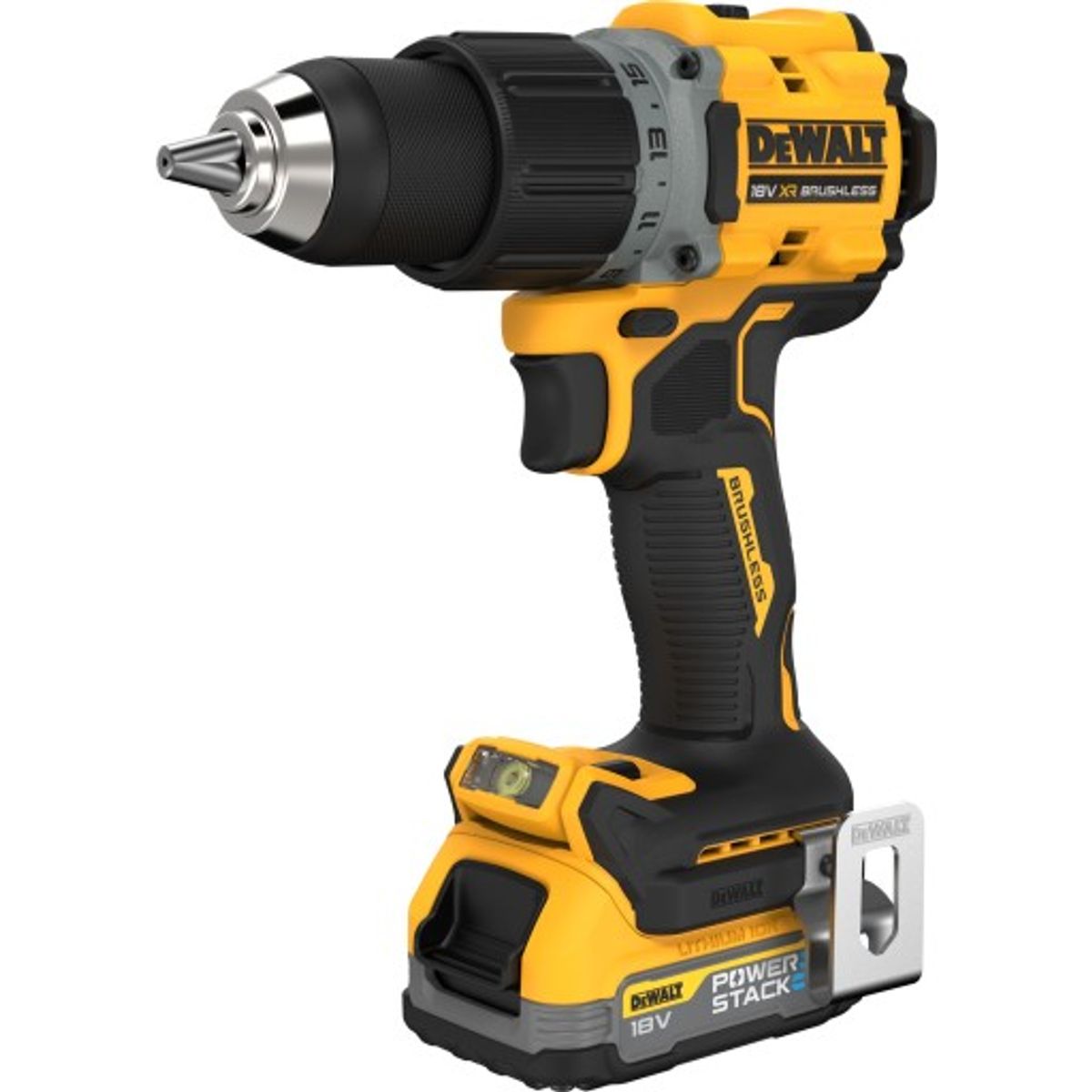 DEWALT 18V XR bore-/skruemaskine DCD800E2T-QW, 2 x 18V/1,7 Ah