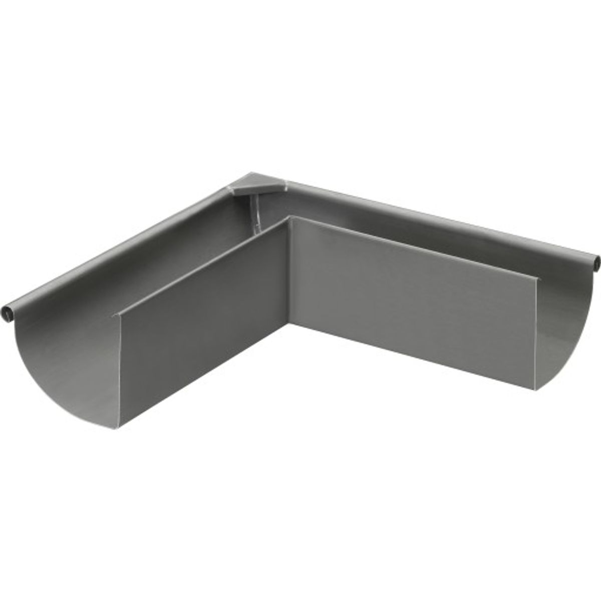 5 stk VMZINC udv gering til kvartrund tagrende, QUARTZ-ZINC - 333 mm