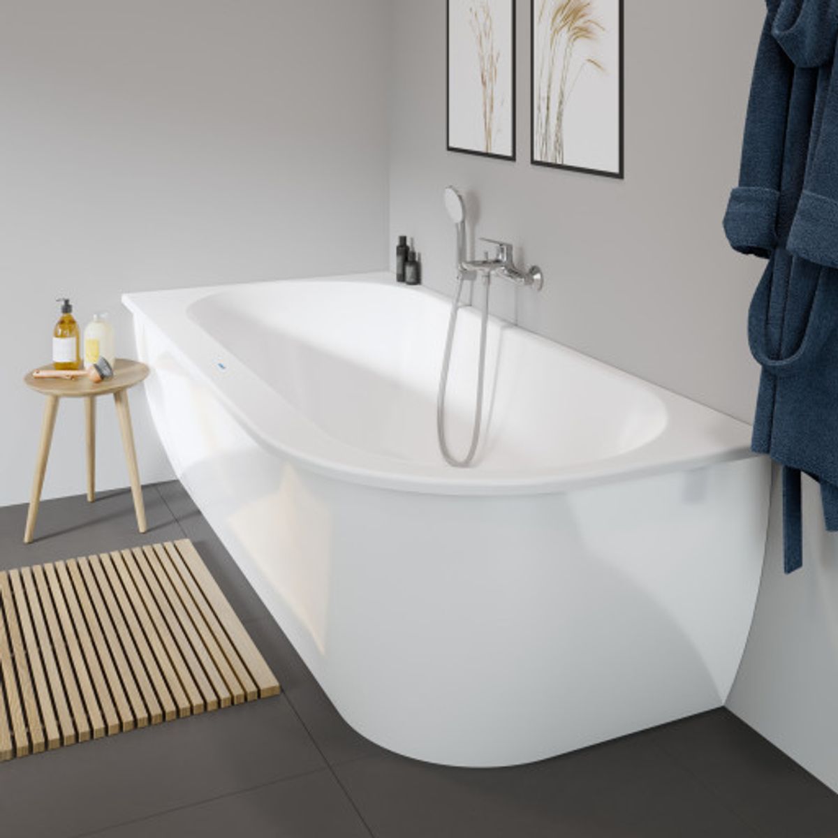 Duravit Darling New badekar, 190x90 cm, venstre, hvid