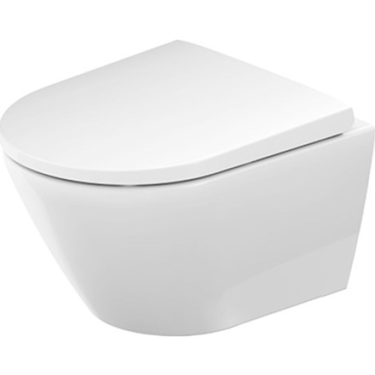 Duravit D-Neo Compact væghængt toilet, hvid