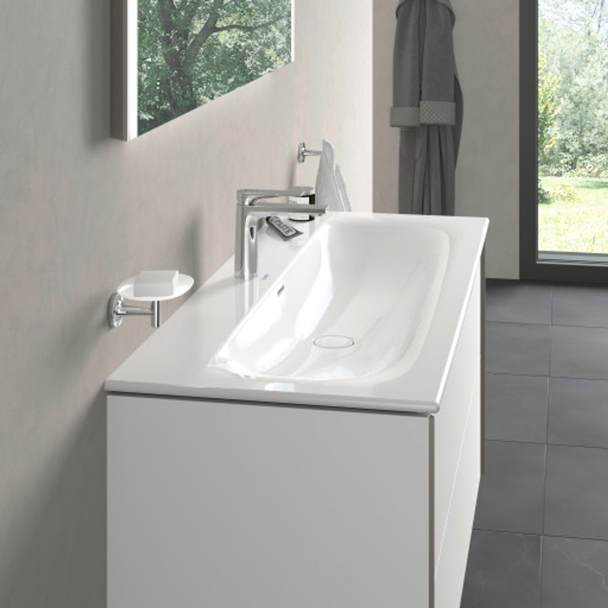 Duravit Viu håndvask, 123x49 cm, hvid