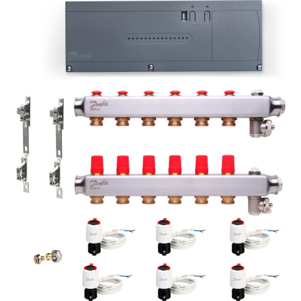 Danfoss Icon2 gulvvarmestyring, trådløs, 6 kredse