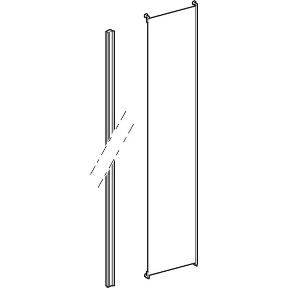 Contura Shower Next rørlig del NKH/NVH 90 VK højre