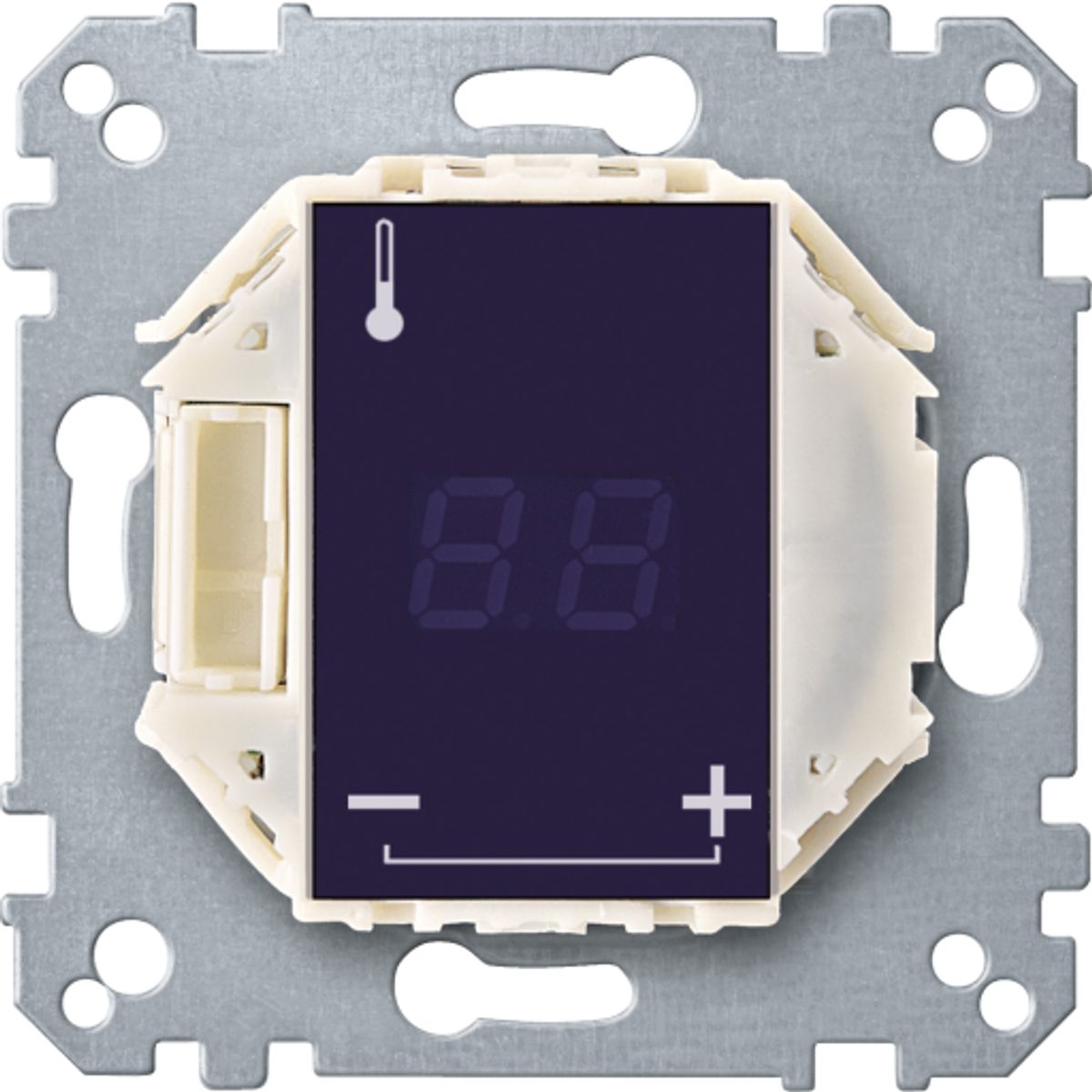 Merten termostat indsats f/rumvarme og gulvvarme m/touchdisplay