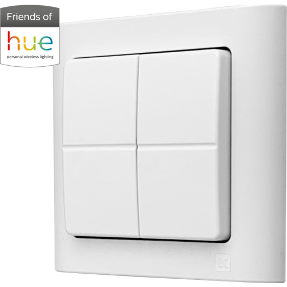 Jumitech 2-tryk til Philips Hue - Zigbee