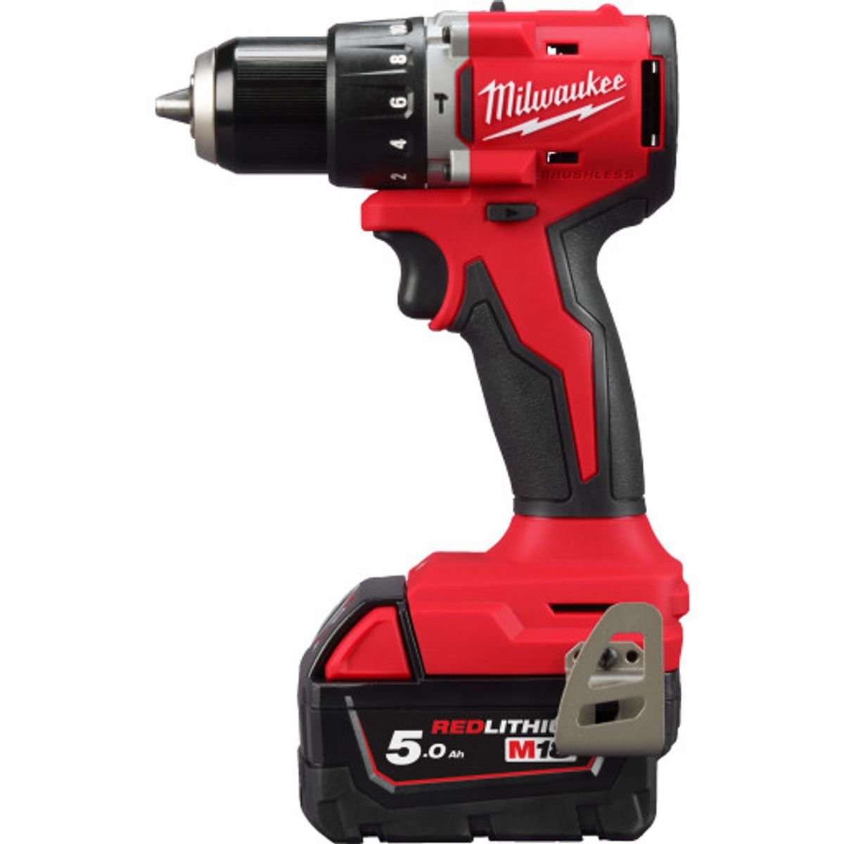 Milwaukee M18 slagboremaskine BLPDRC-502C, 2 x 18 V/5,0 Ah