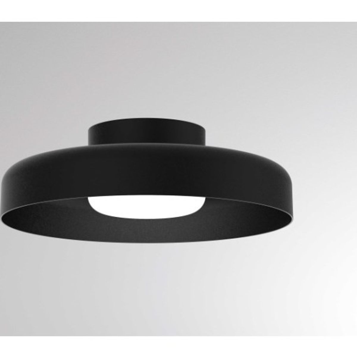 Sven SD Væg/loftlampe sort 12W LED Ø280 mm, 2700K/3000K