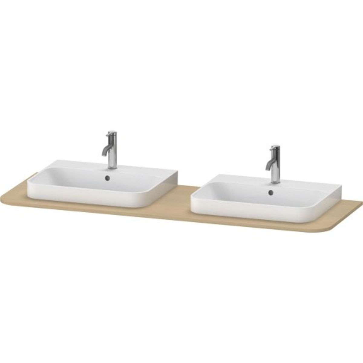 Duravit Happy D.2 bordplade, 160x55 cm, eg