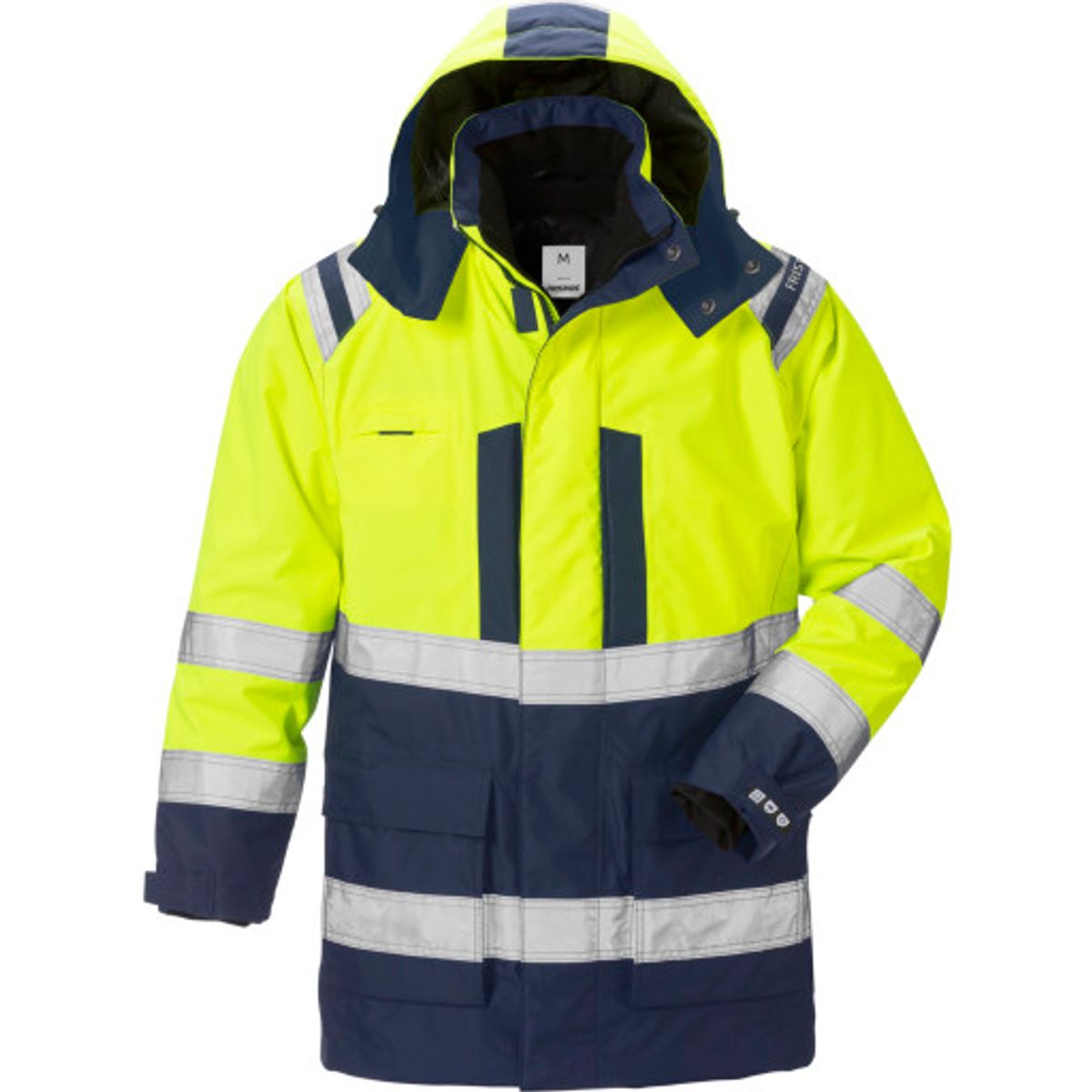 Kansas vinterparka 119628-271 High-vis kl.3 gul/marine, str. 4XL