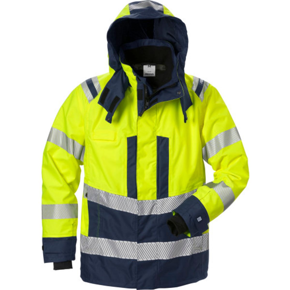 Kansas skaljakke 127666, high-vis kl.3 gul/marine, str. L