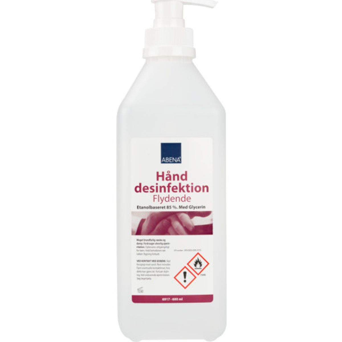 Abena hånddesinfektion, med pumpe, 600 ml