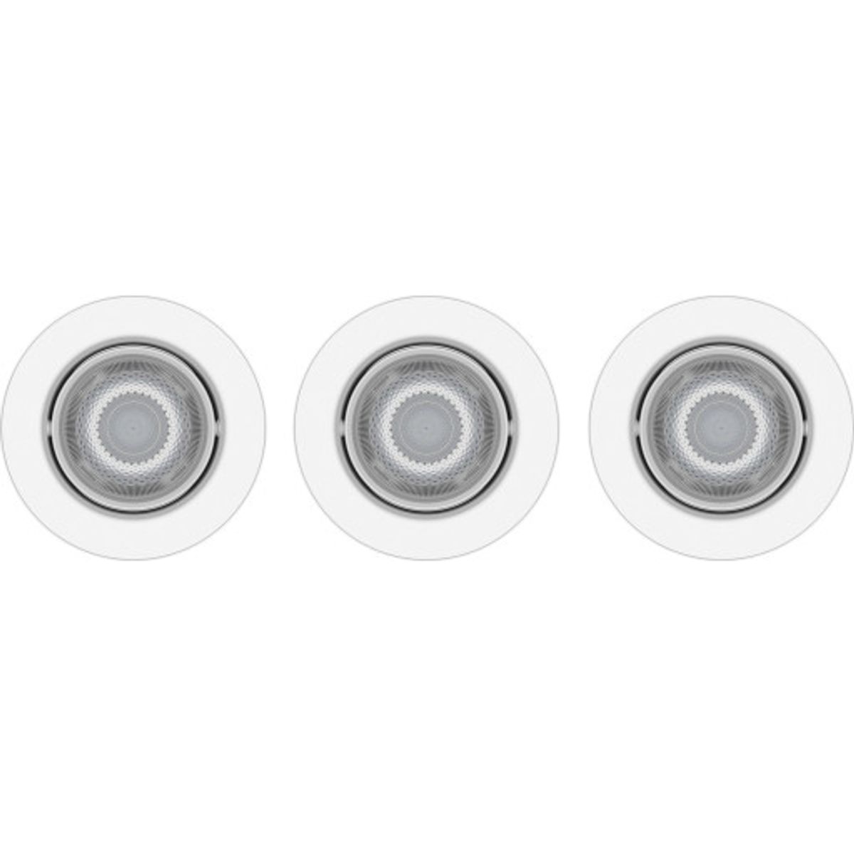 Impala Downlight WarmGlow 6W 2200-2700K dæmpbar, hvid 3 pak