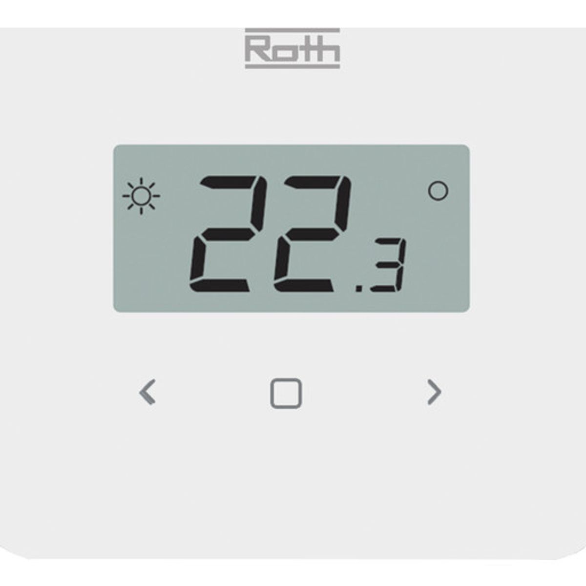 Roth Touchline SL Standard trådløs rumtermostat, hvid