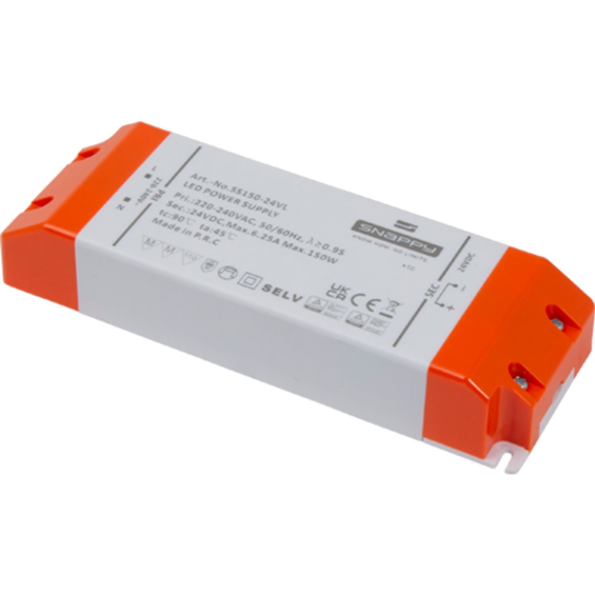 LED Driver 150W 24Vdc IP20