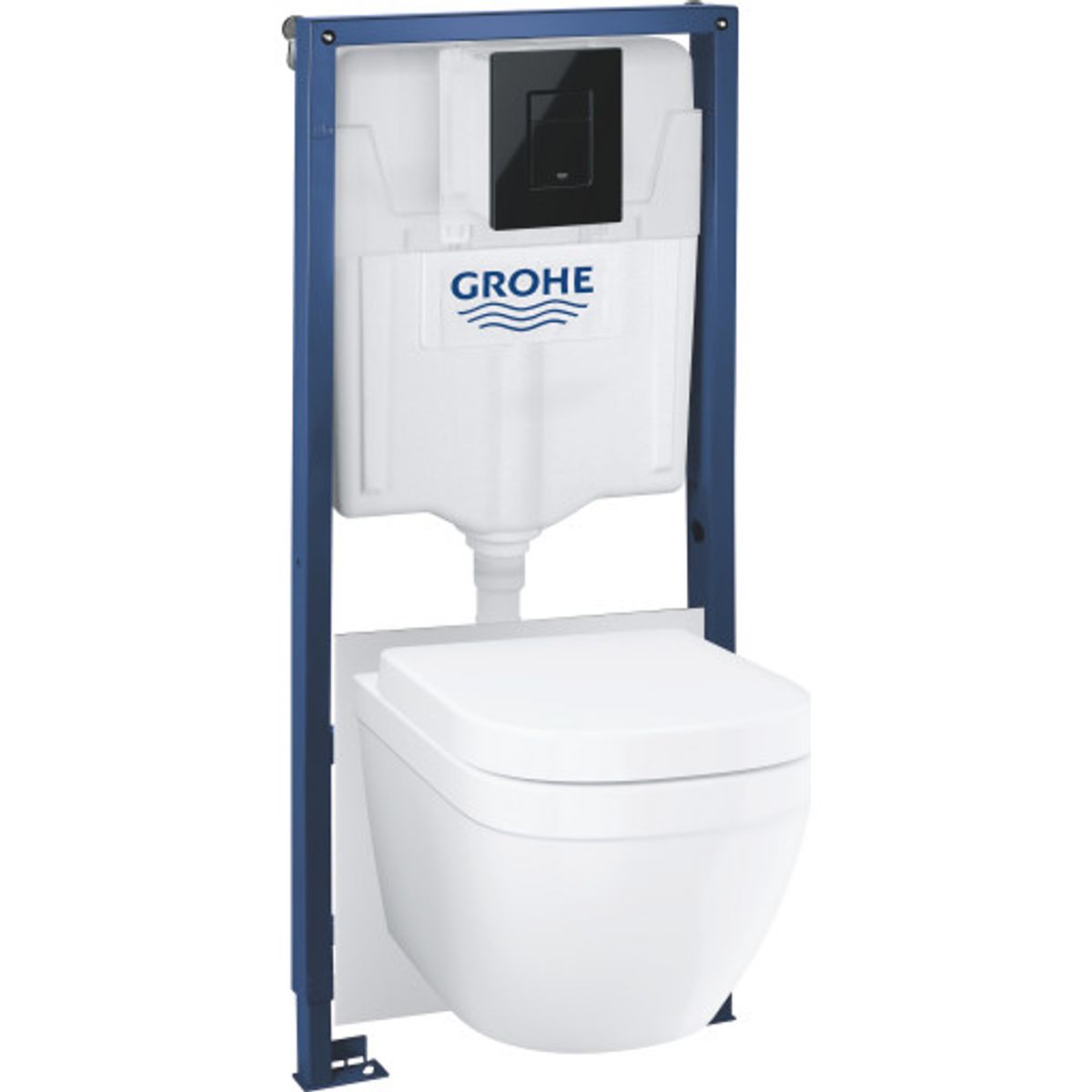 Grohe Solido Euro Ceramic 5i1 toiletpakke, hvid/sort