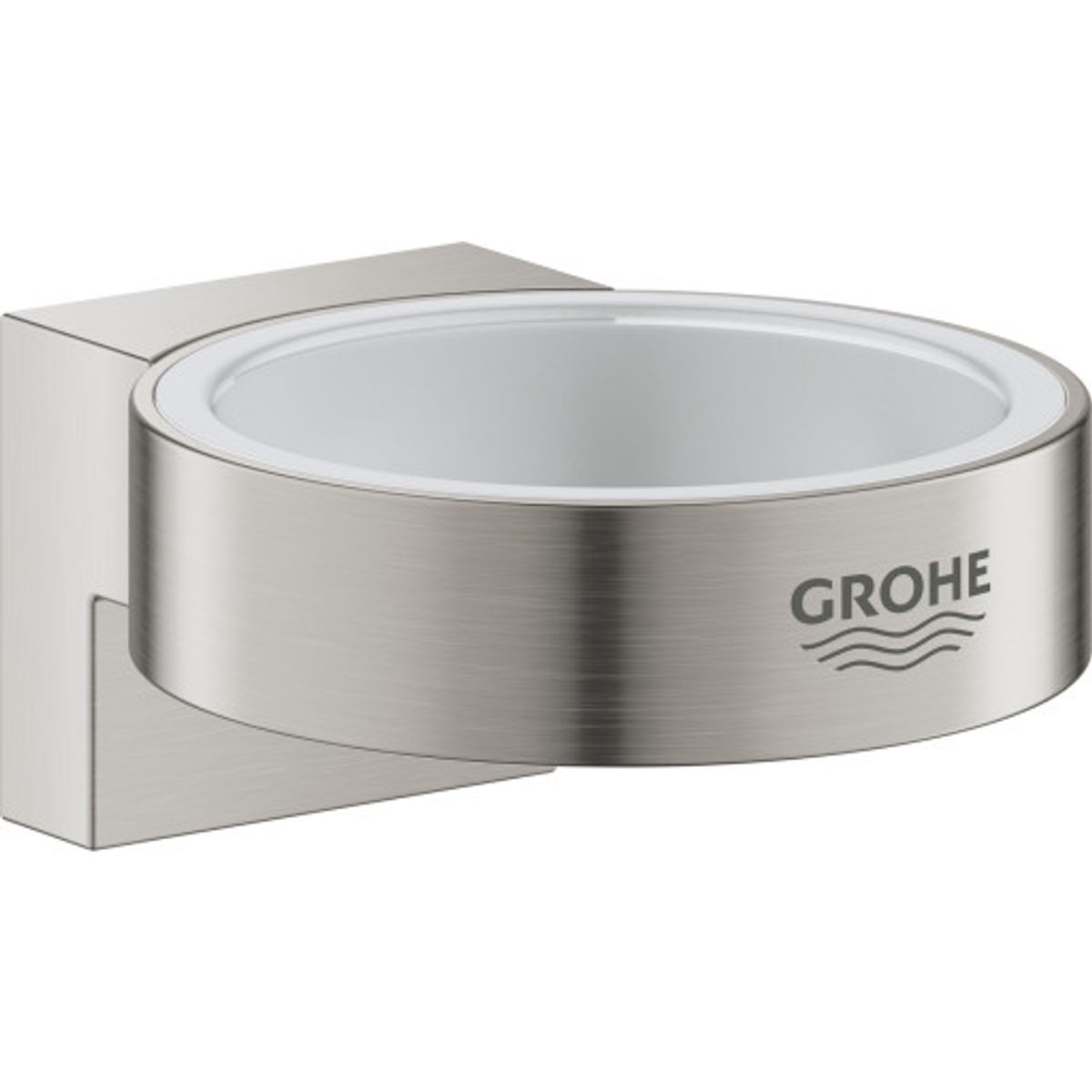 GROHE SELECTION vægholder ø56mm t/glas/disp messing Supersteel