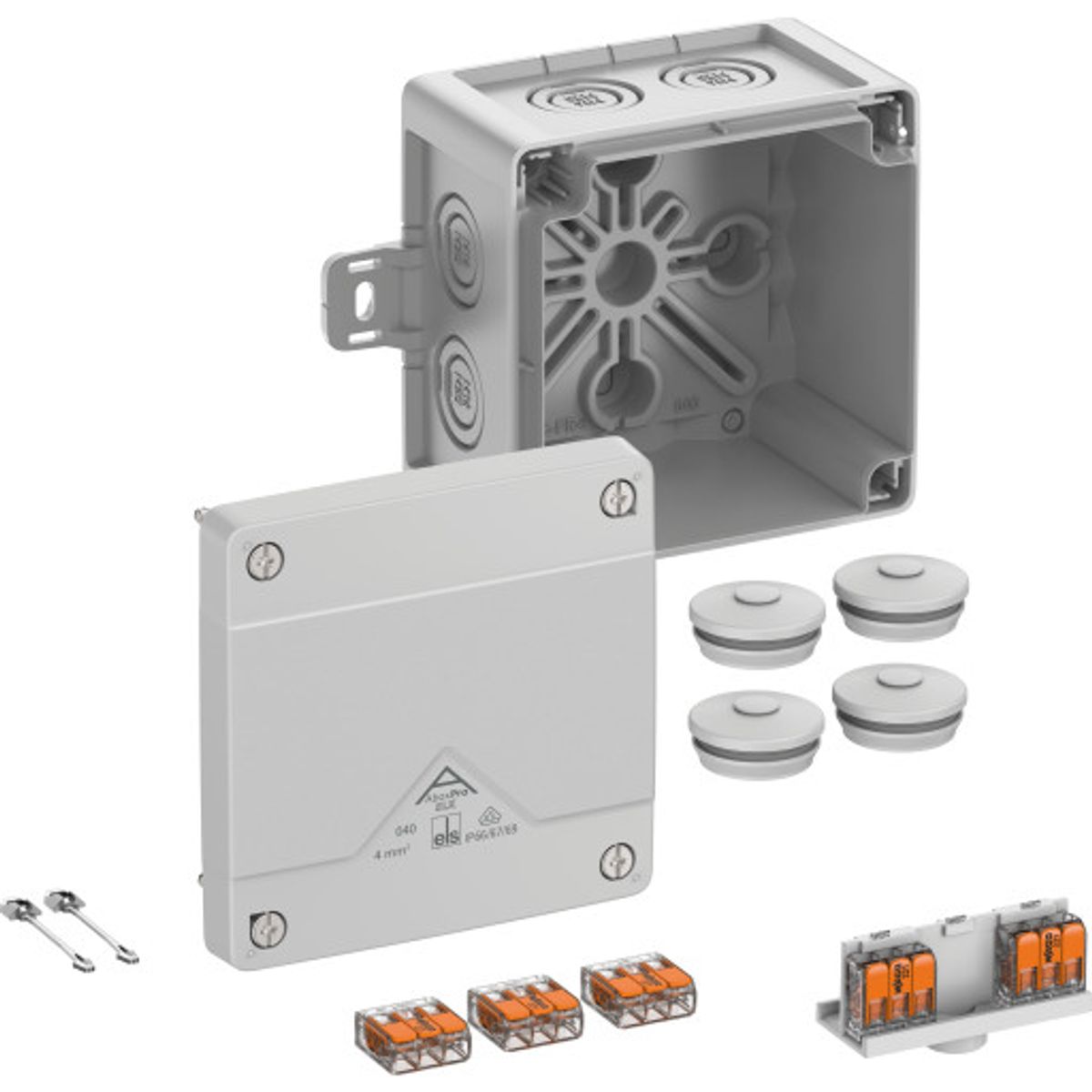 Forgreningsdåse Abox Pro SLK-4mm² grå