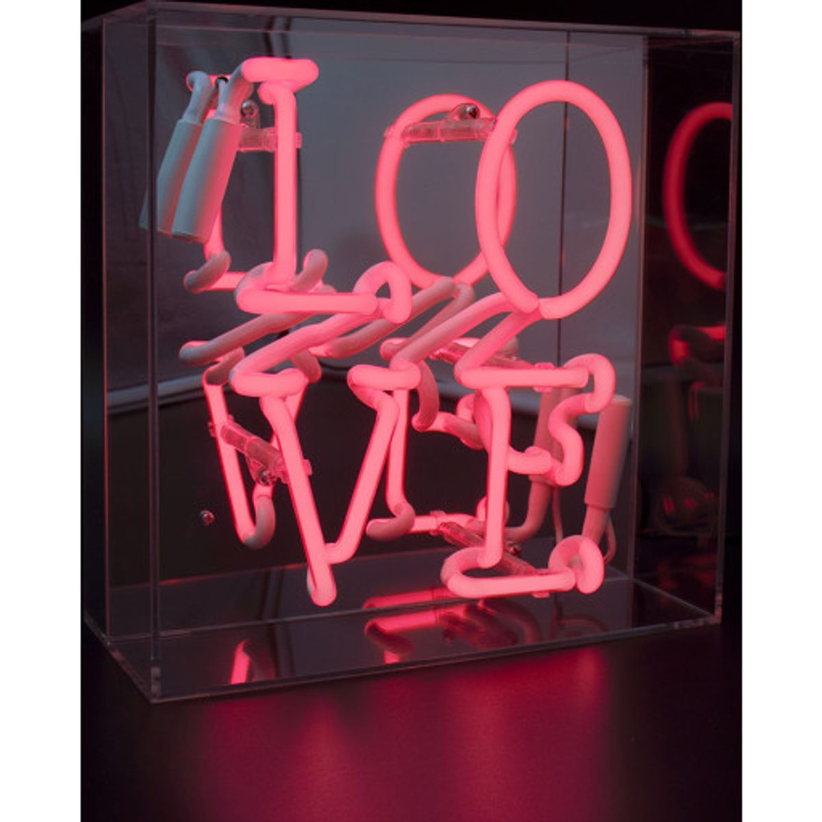 Locomocean Love neonskilt, pink