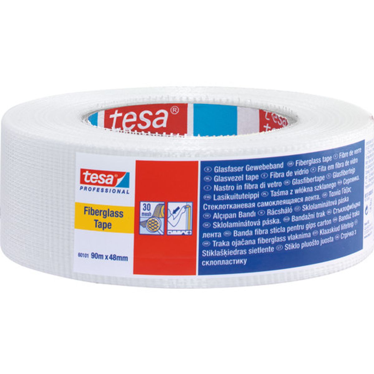 Tesa glasfibertape, 48 mm, 90 meter