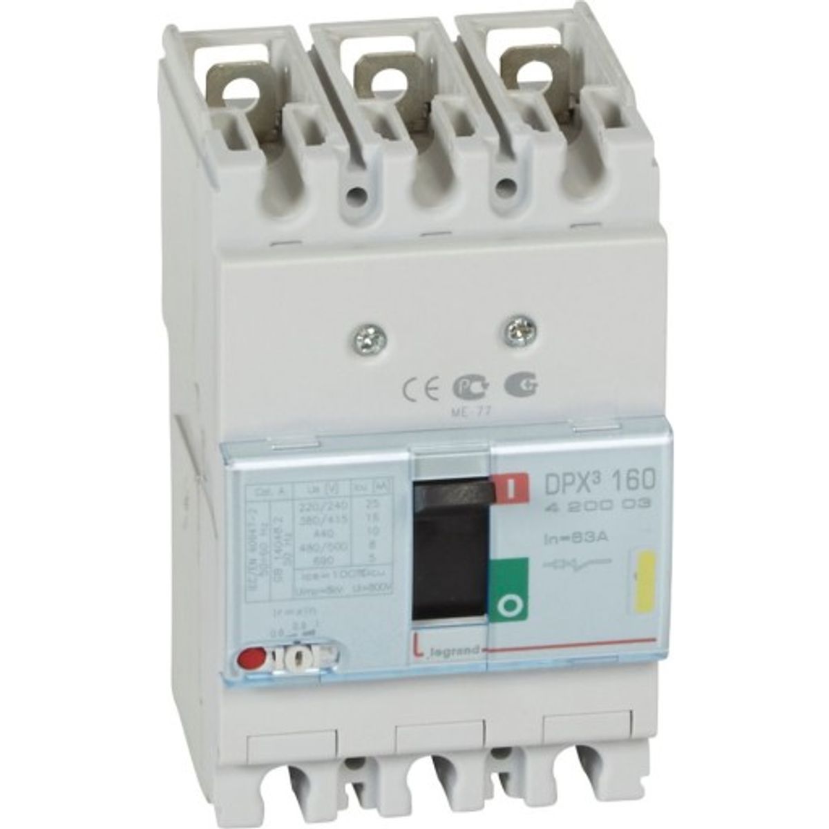 DPX3 160 Maksimalafbryder Termo 3P 63A 16kA