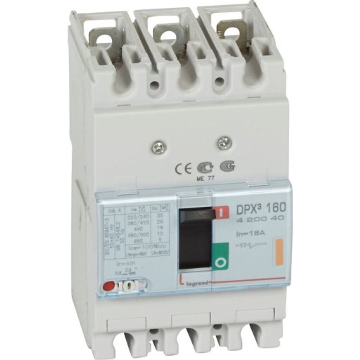 DPX3 160 Maksimalafbryder Termo 3P 16A 25kA