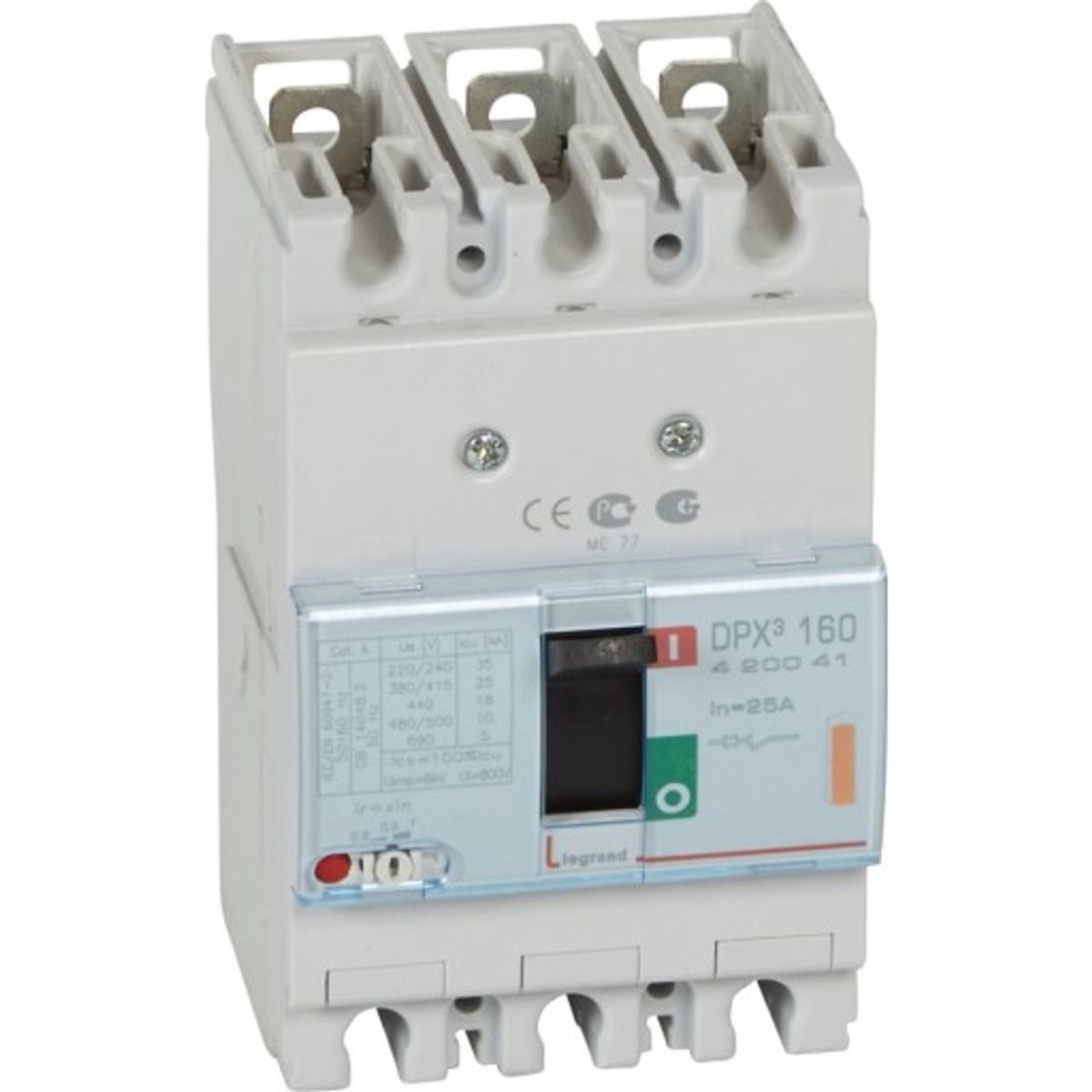 DPX3 160 Maksimalafbryder Termo 3P 25A 25kA