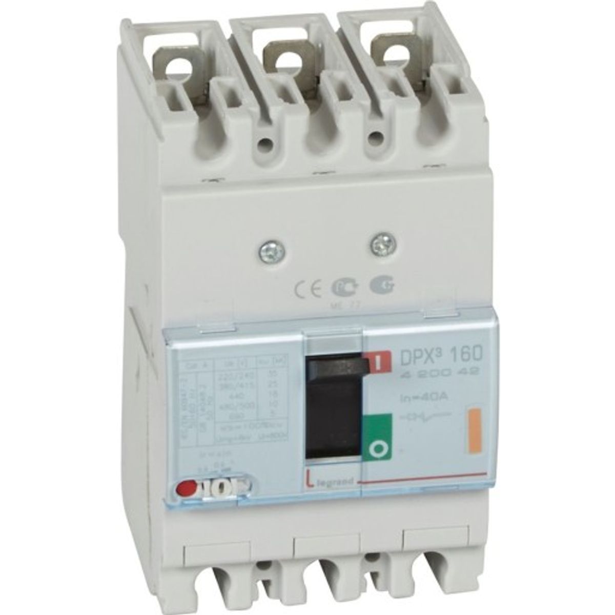 DPX3 160 Maksimalafbryder Termo 3P 40A 25kA