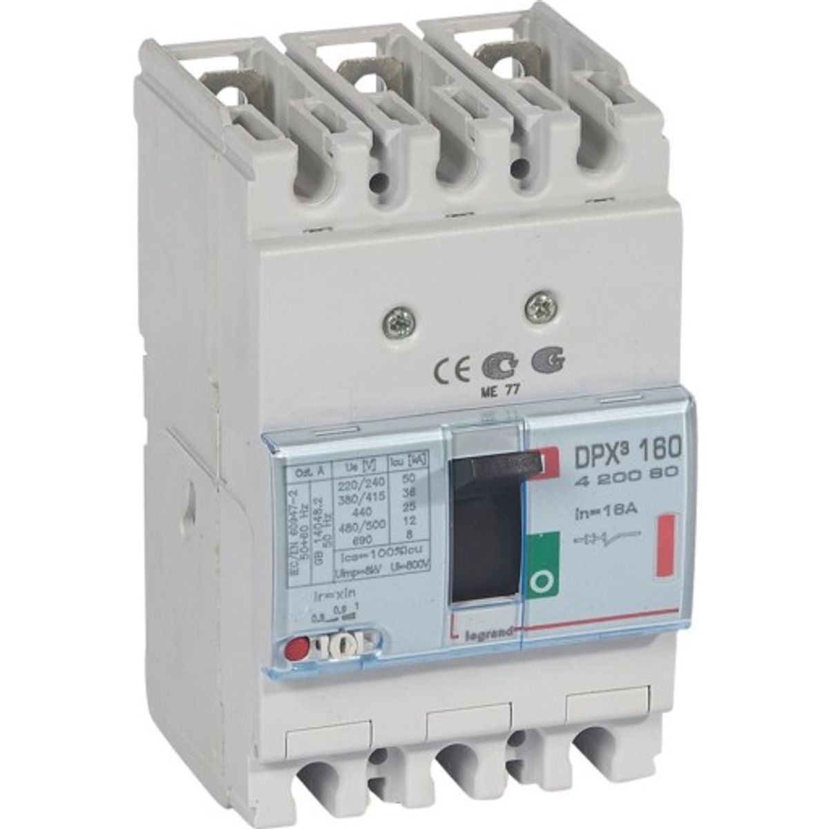 DPX3 160 Maksimalafbryder Termo 3P 16A 36kA