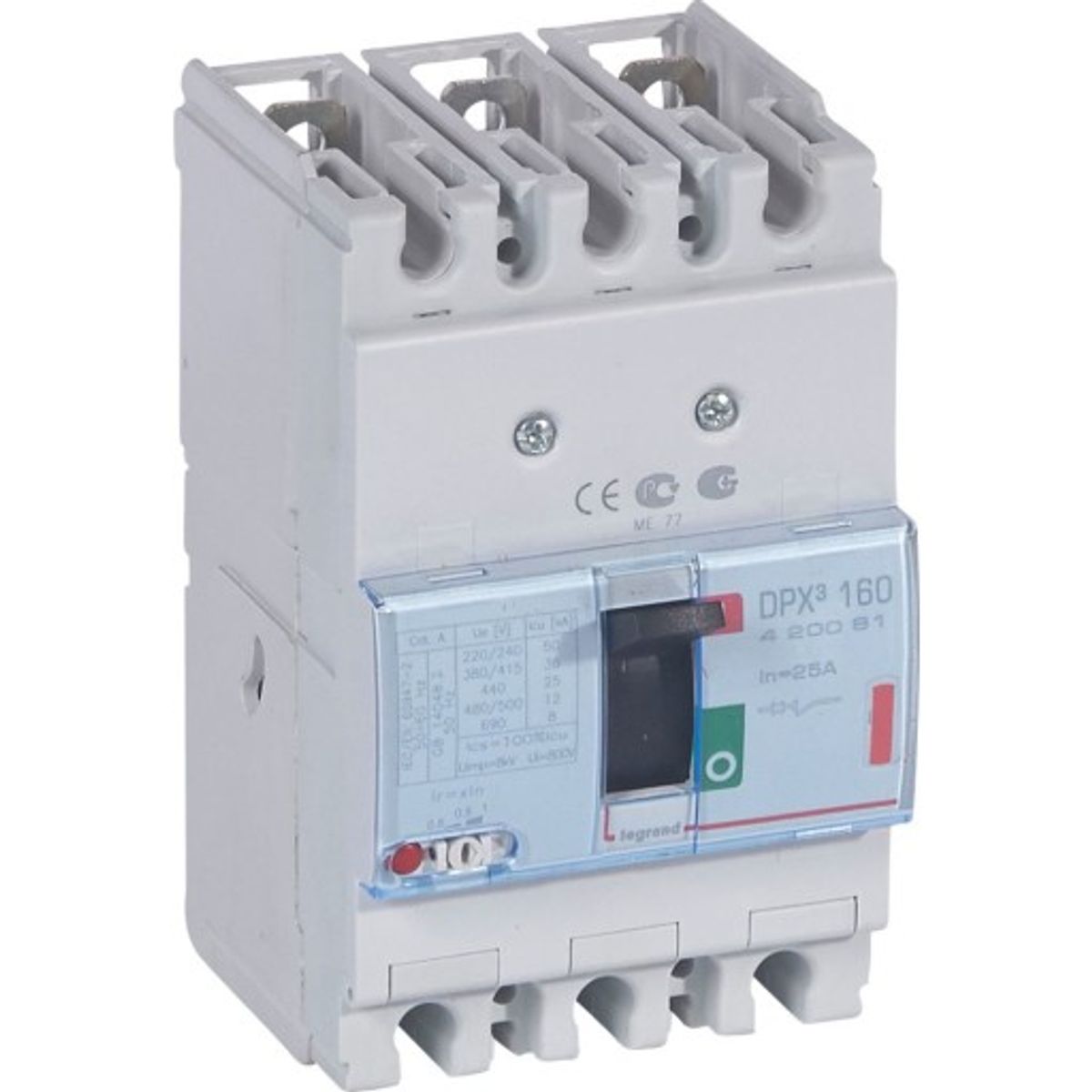 DPX3 160 Maksimalafbryder Termo 3P 25A 36kA