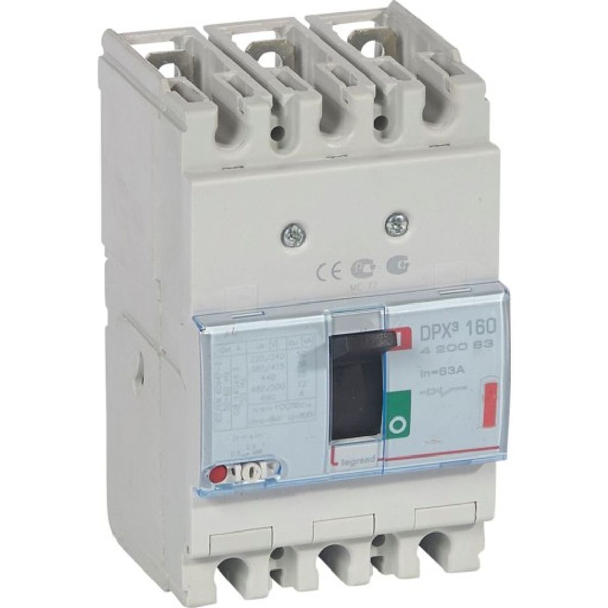 DPX3 160 Maksimalafbryder Termo 3P 63A 36kA